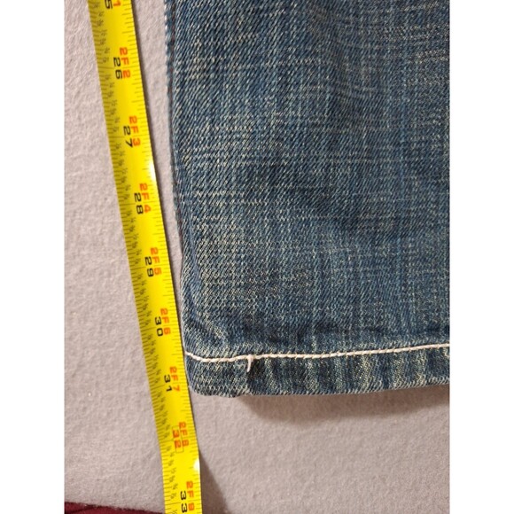 Johnny Max Jeans Men's 38x31 Blue Denim Wide Leg Baggy Loose Comfy Distressed - Picture 8 of 16